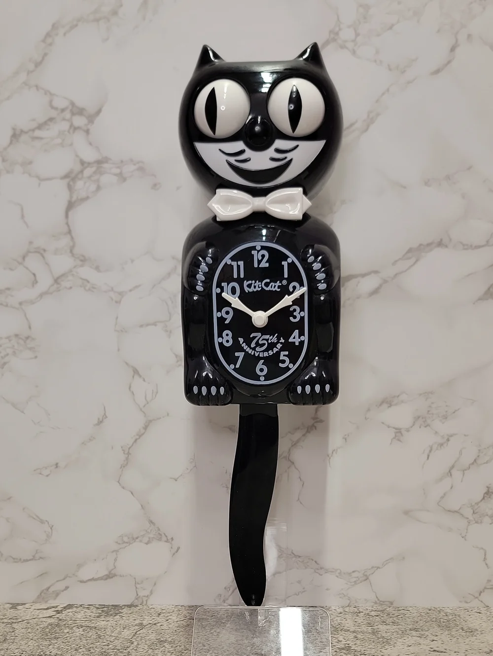 SUPER RARE 75th Anniversary Black Kit-Cat Klock Clock